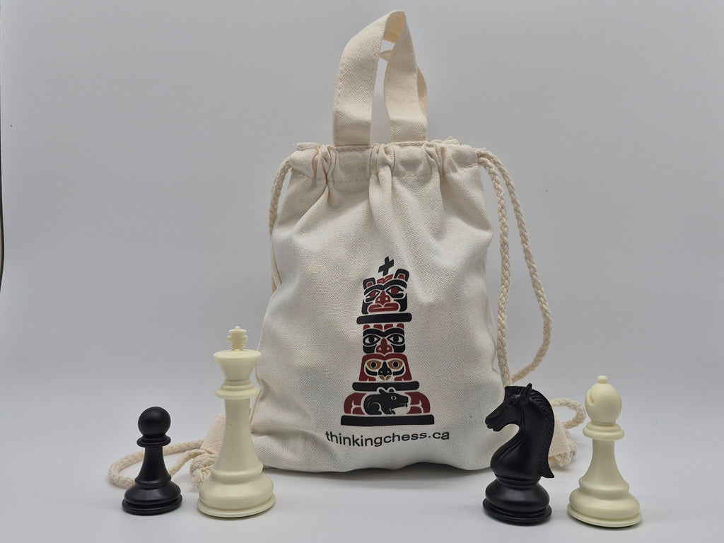 The Candidate Kink's Knight Chess Pieces With Cotton Bag