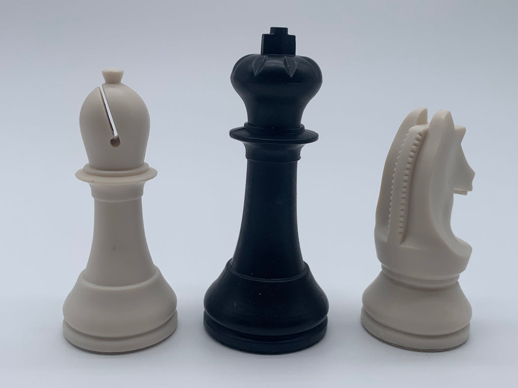 White German Knight Chess Pieces