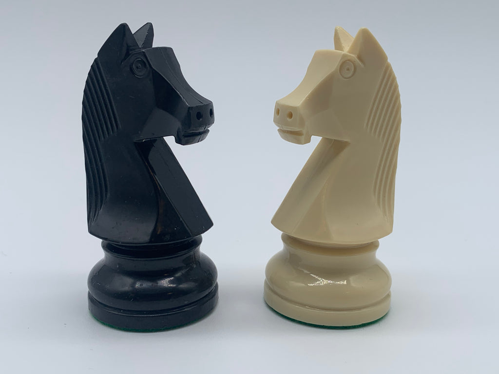 Shiny German Knight Chess Pieces